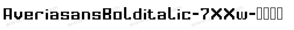 AveriasansBolditalic-7XXw字体转换