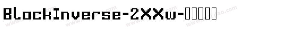 BlockInverse-2XXw字体转换
