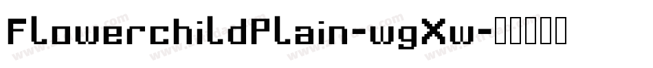 FlowerchildPlain-wgXw字体转换