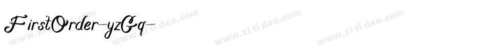 FirstOrder-yzGq字体转换