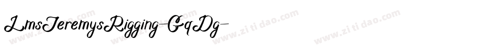 LmsJeremysRigging-GqDg字体转换