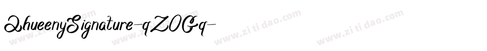 QhueenySignature-qZ0Gq字体转换