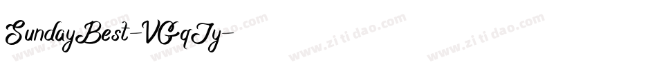 SundayBest-VGqJy字体转换