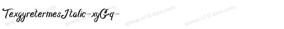 TexgyretermesItalic-xyGq字体转换