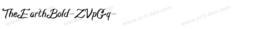 TheEarthBold-ZVpGq字体转换 TheEarthBold-ZVpGq字体转换