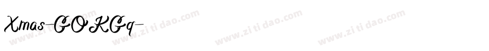 Xmas-GOKGq字体转换