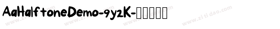 AaHalftoneDemo-9y2K字体转换
