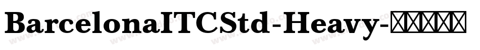BarcelonaITCStd-Heavy字体转换