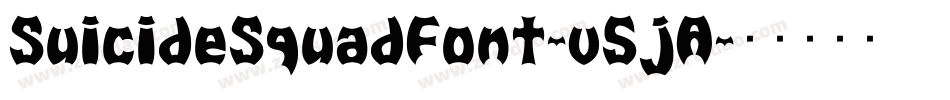 SuicideSquadFont-v5jA字体转换