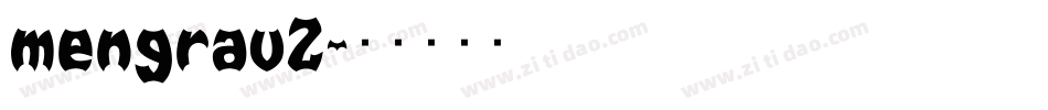 mengrav2字体转换