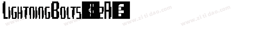 LightningBolts-KVzA字体转换