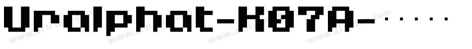 Uralphat-K07A字体转换