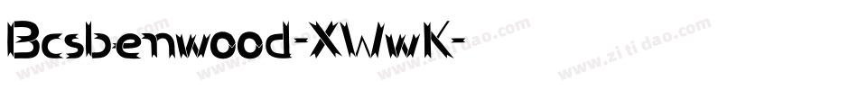 Bcsbenwood-XWwK字体转换