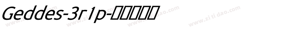 Geddes-3r1p字体转换 Geddes-3r1p字体转换