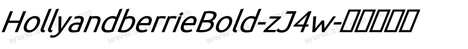 HollyandberrieBold-zJ4w字体转换