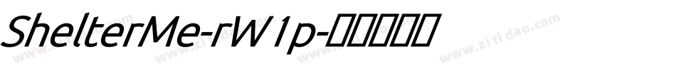 ShelterMe-rW1p字体转换