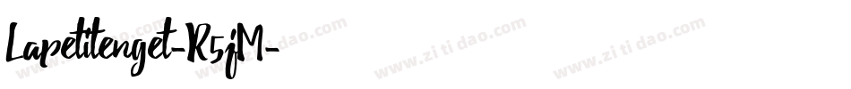 Lapetitenget-R5jM字体转换