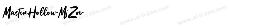 MasterHollow-MjZn字体转换