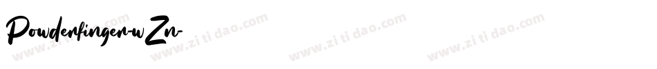 Powderfinger-wZn字体转换