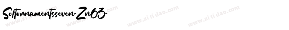 Softornamentsseven-Zn63字体转换 Softornamentsseven-Zn63字体转换