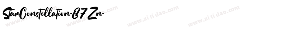 StarConstellation-87Zn字体转换 StarConstellation-87Zn字体转换