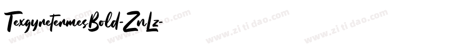 TexgyretermesBold-ZnLz字体转换