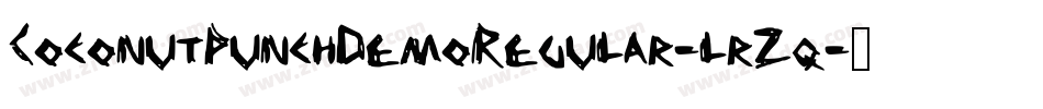 CoconutPunchDemoRegular-lrZq字体转换