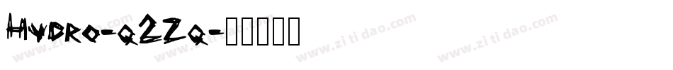 Hydro-q2Zq字体转换