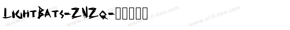 Lightbats-ZVZq字体转换