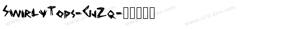 SwirlyTops-GjZq字体转换