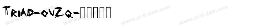 Triad-ovZq字体转换