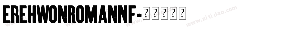 ErehwonRomanNF字体转换