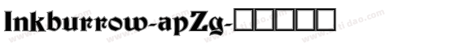 Inkburrow-apZg字体转换 Inkburrow-apZg字体转换