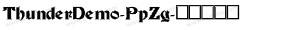 ThunderDemo-PpZg字体转换