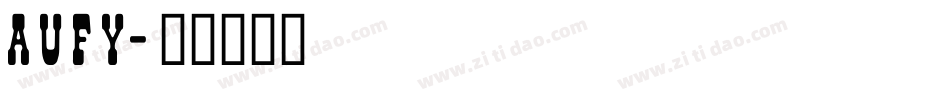 Aufy字体转换