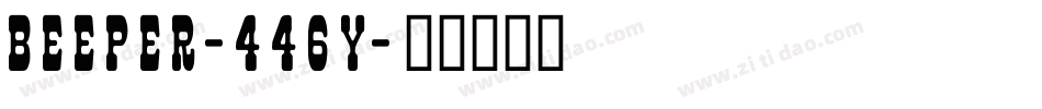 Beeper-446Y字体转换
