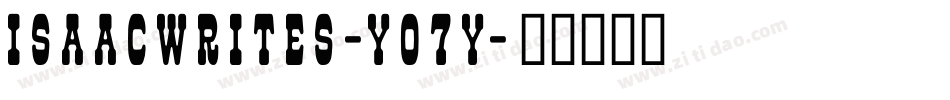 Isaacwrites-Y07y字体转换