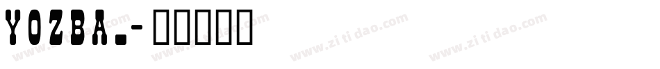 YOzBA_字体转换