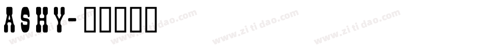 ashy字体转换
