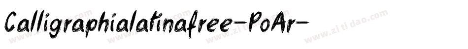 Calligraphialatinafree-PoAr字体转换
