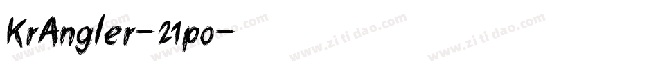 KrAngler-21po字体转换