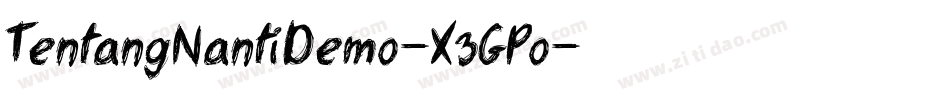 TentangNantiDemo-X3GPo字体转换