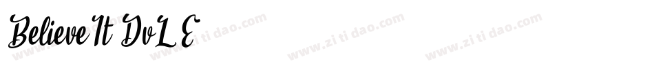 BelieveIt-DvLE字体转换