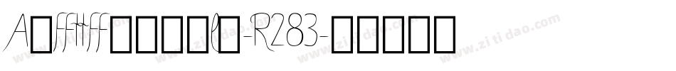Abetterworld-R283字体转换