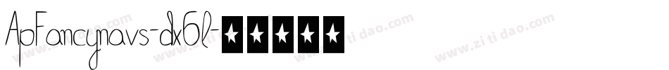 ApFancynavs-dx6l字体转换