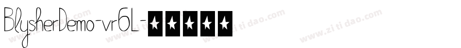 BlysherDemo-vr6L字体转换