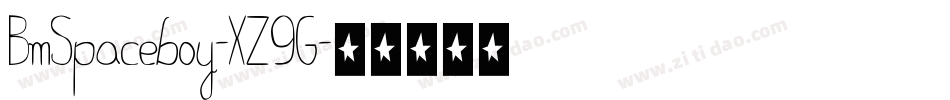 BmSpaceboy-XZ9G字体转换