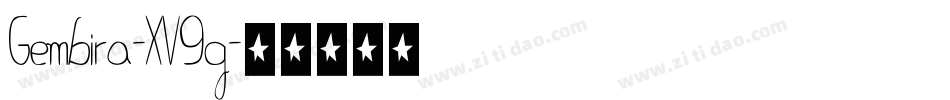 Gembira-XV9g字体转换