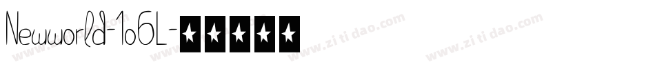 Newworld-1o6L字体转换 Newworld-1o6L字体转换