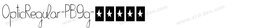 OpticRegular-PB9g字体转换 OpticRegular-PB9g字体转换